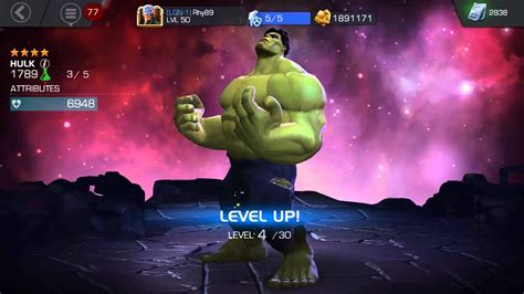 4 Star Hulk Rank Up Hulk Smash Youtube