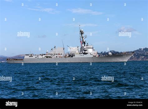 The Arleigh Burke Class Guided Missile Destroyer Uss Spruance Ddg