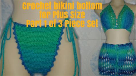 How To Crochet Bikini Bottom For Plus Size L Xl Tutorial Beginners