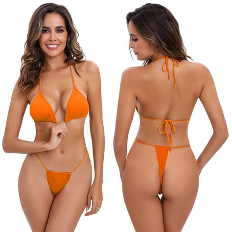 Extreme Bikini Mciro Strap Bathing Suit Brazilian Bikini Swimwear Women