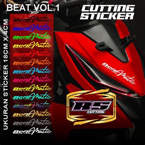 Jual COD STICKER BEAT Cutting Honda Beat Cutting Stiker Lis Variasi