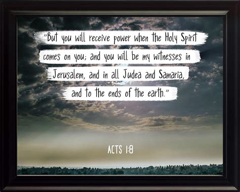 Wesellphotos Bible Verse Wall Art But You Will Receive Power Acts