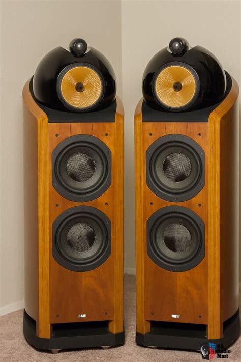 B W Nautilus Outstanding Floorstanding Speakers In Cherrywood