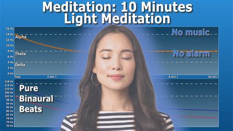 Light Meditation 10 Minutes 8 Hz Alpha Waves Binaural Beats Youtube