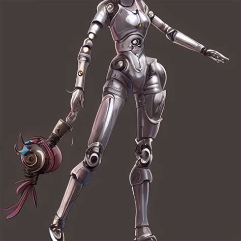 Female Robot Swashbuckler Robot Fantasy D D Stable Diffusion