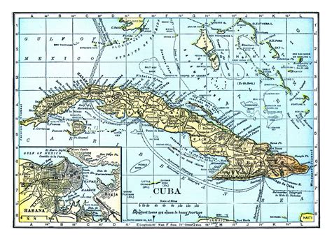 Large detailed old map of Cuba with other marks | Cuba | North America ...