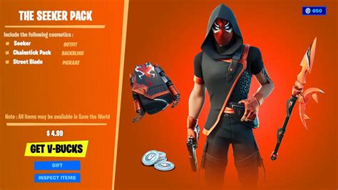 New Fortnite Street Serpent Pack Full Showcasing Seekerchainstick