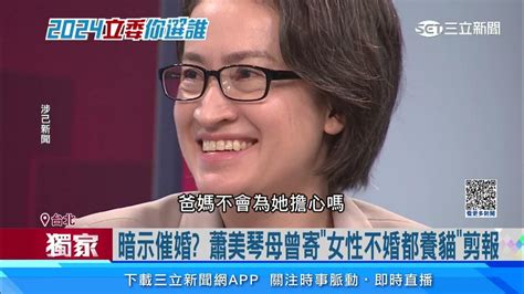 獨家 很多男生追？揭秘蕭美琴感情 自曝：媽媽不再催婚「4貓當愛孫」│94看新聞 Youtube