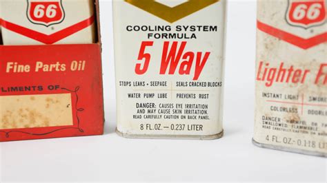 Phillips 66 Lighter Fluid Cans Lot Of 5 At Kissimmee Road Art 2019 As