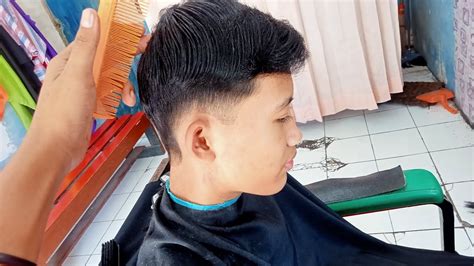 Cara Potong Rambut Tehnik Dasar Model 2 Jari Memang Selalu Di Depan