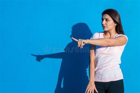 Beautiful Cheerful Young Girl Wearing Casual Clothes Standing Isolated