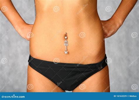 Pretty belly and piercing stock image. Image of beauty - 16163229