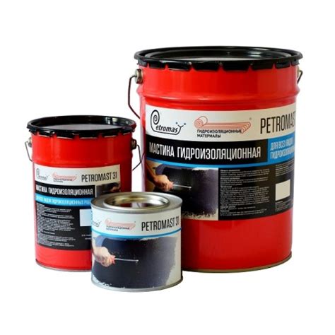 Мастика гидроизоляционная 21,5л Петромаст (Экомаст) 31 (Россия ...
