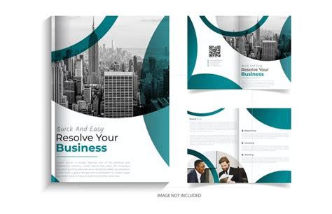 Premium Vector Vector Corporate Bi Fold Brochure Design