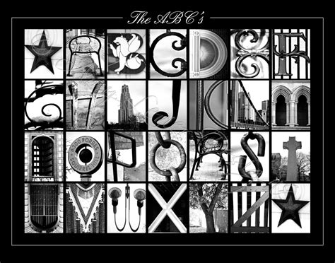 ABC's Alphabet Photography Letter Art 11x14