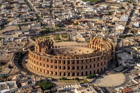 The Well Preserved Roman Amphitheatre Of El Jem