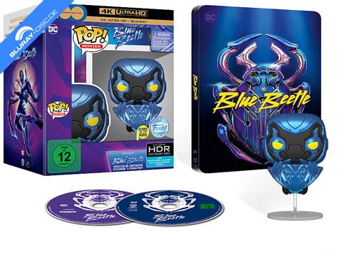 Blue Beetle 4K Limited Funko Pop Steelbook Edition 4K UHD Blu Ray Blu