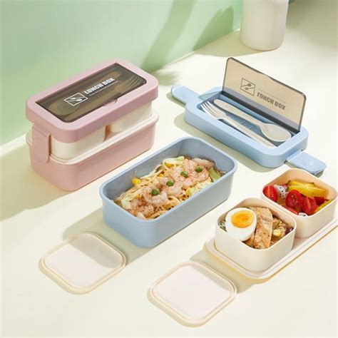 Amdacell Bonbox Lunch Box Kotak Bekal Makan Siang Set Free