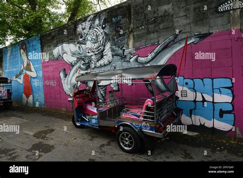 Charoen Krung Street Art Bangkok Thailand Stock Photo Alamy