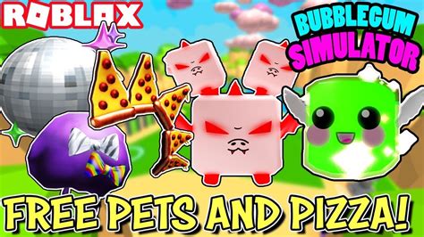 ROBLOX LIVE PIZZA AND PETS FREE LEGENDARY BUBBLEGUM SIMULATOR