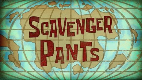 Spongebuddy Mania Spongebob Episode Scavenger Pants