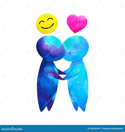 Two Human Compassion Empathy Love Heart Understanding Abstract Art