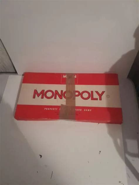 VINTAGE MONOPOLY BOARD Game Waddingtons 1972 Original Classic Red Box