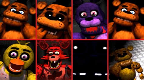 Five Nights Before Freddy S All Jumpscares Fnaf Fan Game Youtube