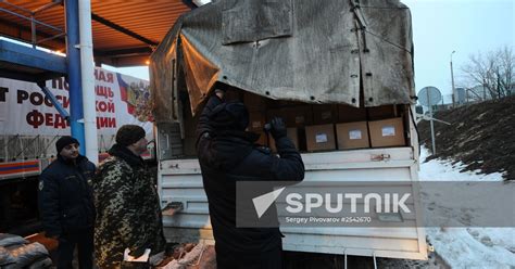 Ninth Russian Humanitarian Aid Convoy Arrives At Donetsk Checkpoint