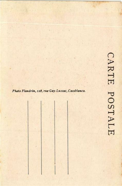 PC CPA Casablanca Quartier Reserve Prostitution FEMALE ETHNIC NUDE