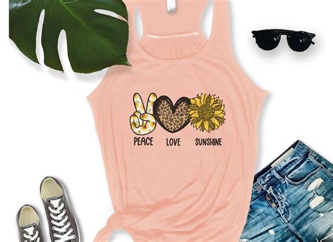 Peace Love Sunshine Sublimation Design Png Sublimación Etsy España