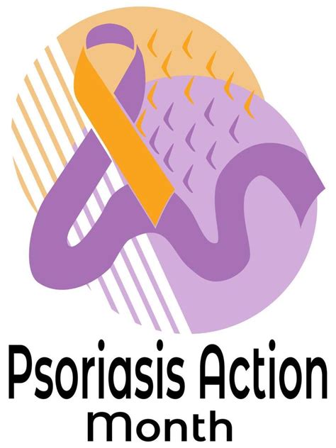 Psoriasis Action Month Idea For A Poster Banner Flyer Postcard On A Medical Theme 11853361