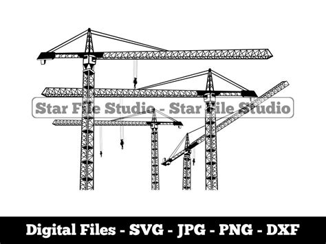 Construction Cranes Svg Tower Cranes Svg Building Cranes Svg Builder