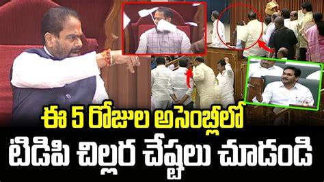 ఈ 5 రజల అసబల ల టడప చలలర చషటల TDP Leaders Worst