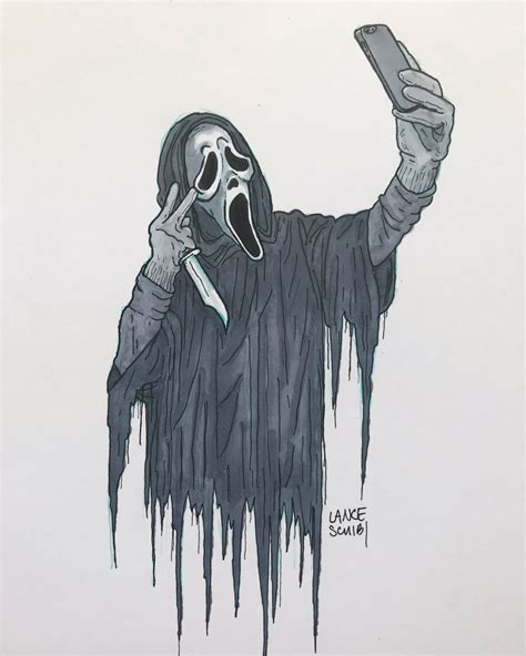 Movie Scream Drawing