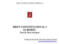 TEMA 9 DRET EUROPEU RELACIONS LABORALS UPF Ejercicios De Derecho