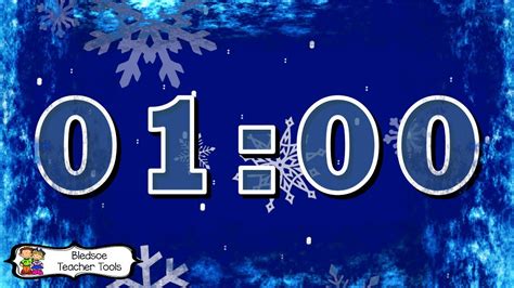 1 Minutes Winter Snow Timer No Music Youtube