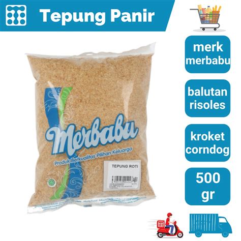 Jual Tepung Panir Merbabu 500 Gram BreadCrumb Shopee Indonesia