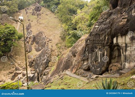 Unakoti, India - January 23 2022: Famous Rock Sculpture of Unakoti ...