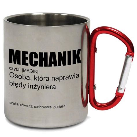 Kubek Metalowy Z Karabi Czykiem Wytrzyma Y Dla Mechanika Do Pracy Wz