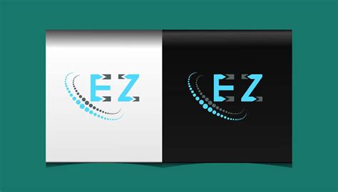 diseño creativo del logotipo de la letra ez ez diseño único 15630067