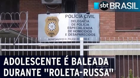 Adolescente De Anos Baleada No Rosto Durante Roleta Russa Sbt