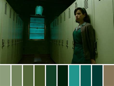 Movie Title: The Shape of Water (2017) | Movie color palette, Color ...