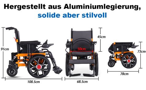 Tripaide In Klappbare Faltbare Elektrorollst Hle Mit Cm Breiter