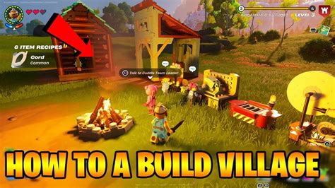 Lego Fortnite How To Build A Village Upgrade The Village Full