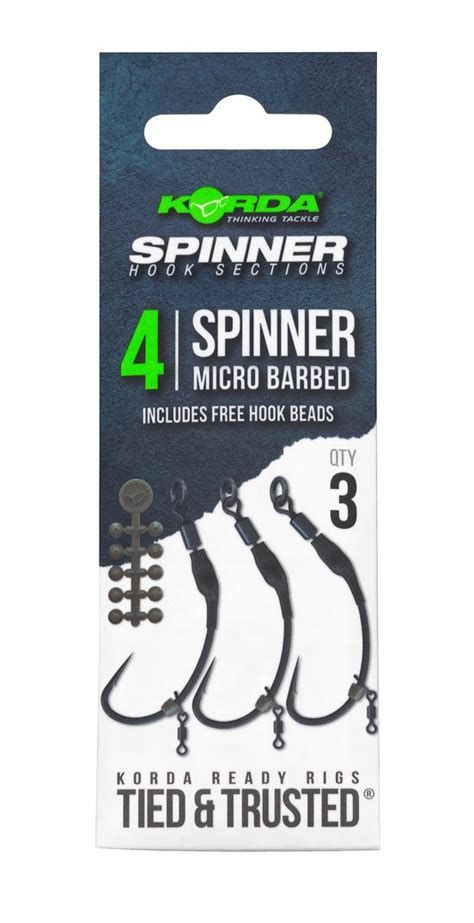 Korda Spinner Hook Sections Barbless Fiskedeal