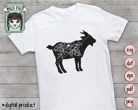 Goat SVG Cut File Goat Silhouette SVG Goat Clipart Pretty - Etsy