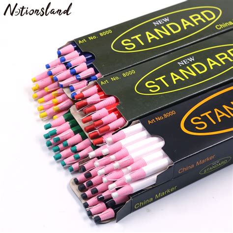 12 Pcs Colorful Sewing Tailors Chalk Pencils Cut Free Chalk Fabric