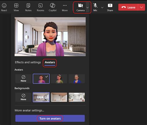 Join a meeting as an avatar in Microsoft Teams - Microsoft Support
