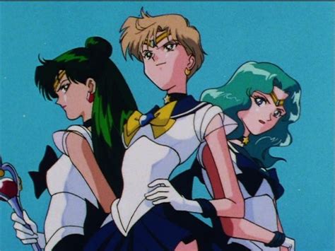 Sailor Moon Sailor Stars Episode 167 Sailor Pluto Uranus And Neptune